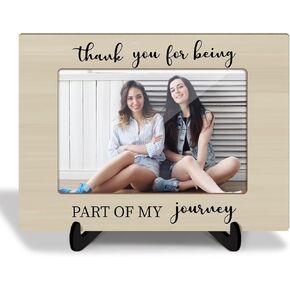 إطار صورة خشبي مع حامل هدية شكر للنساء والرجال والأم وزملاء العمل والمعلمين، شكرًا لكونك جزءًا من ديكور مكتب My Story إطار الصورة على سطح الطاولة مقاس 4×6 بوصة أفقيًا -14 in Kuwait
