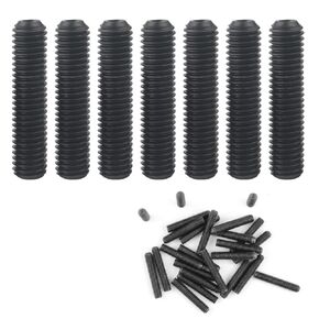 25 Pcs 3.0mm Black Hexagon Socket Head Screws, Hexagon Socket Cheese Head Screws, Hex Head Screw Set (5mm)
