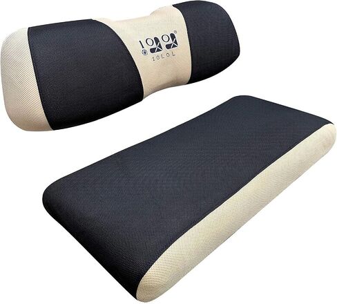 10L0L Golf Cart Seat Cover Mesh Bench Seat Cover Fits Yamaha Club Car Precedent 2-seat (Gray+Black) in Saudi Arabia