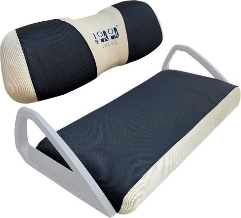10L0L Golf Cart Seat Cover Mesh Bench Seat Cover Fits Yamaha Club Car Precedent 2-seat (Gray+Black) in Saudi Arabia