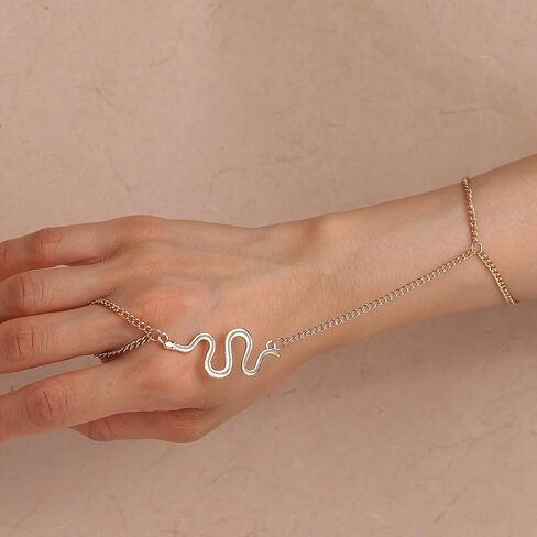Gold Dainty Pearl Butterfly Hand Chain Ring Bracelet for Woman in Saudi Arabia