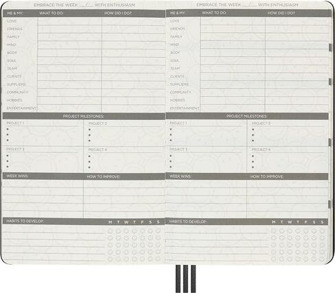 Moleskine Limited Edition Smiley Notebook مع صندوق التجميع، غطاء صلب، XS (2.5 بوصة × 4.25 بوصة)، عادي/فارغ، أسود، 160 صفحة in Saudi Arabia