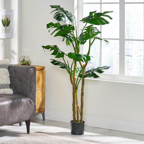 Artificial Tree with 3 Balls, Fake Plant Artificial Boxwood Topiary Tree, Artificial Silk Plants Potted for Home Bedroom Office Decor Indoor Gift (Set of 2) in Saudi Arabia