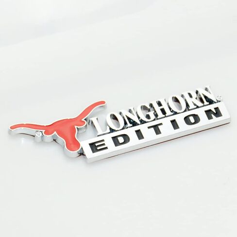 2Pc Texas Longhorn Edition Emblem Logo Auto Truck Badge Sticker Decal Replacement for Universal Vehicle, Car, Truck, SUV (Matte Black) in Saudi Arabia