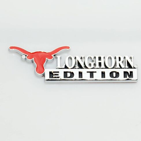 2Pc Texas Longhorn Edition Emblem Logo Auto Truck Badge Sticker Decal Replacement for Universal Vehicle, Car, Truck, SUV (Matte Black) in Saudi Arabia