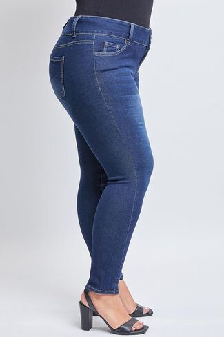 YMI Women's Plus Size Sustainable Essential Skinny Jeans in Saudi Arabia