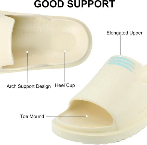 Mens and Womens Sandals Comfortable Sandals with Arch Support Slides For Women and Men Summer Sandals Cloud Slides Shower Shoes Slip On Open Toe in Saudi Arabia