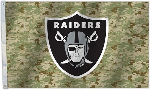 علم NFL Camo 3X5، أخضر، مقاس واحد in Saudi Arabia