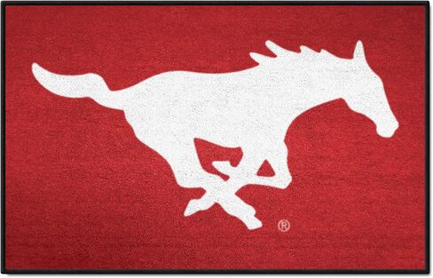 سجادة FANMATS 4574 SMU Mustangs Starter - 19 بوصة. × 30 بوصة. | سجادة ديكور المنزل لمحبي الرياضة وبساط خلفي in Saudi Arabia