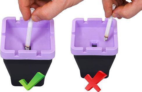 Butt Bucket Ashtray (Square/Black,Blue) X-Large in Saudi Arabia