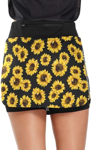 Polka Dot Red Woman Tennis Skirts with Pockets Running Workout Hiking Skorts Skirts in Kuwait