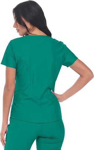 Womens Scrub Top Max Stretch Tuck-in One Pocket Scrub Top for Women in Saudi Arabia