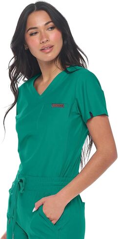 Womens Scrub Top Max Stretch Tuck-in One Pocket Scrub Top for Women in Saudi Arabia