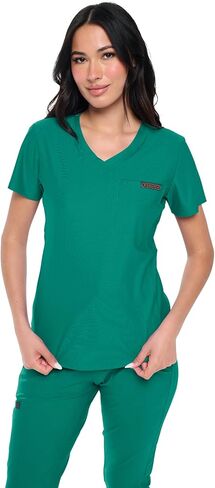 Womens Scrub Top Max Stretch Tuck-in One Pocket Scrub Top for Women in Saudi Arabia