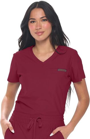 توب نسائي سكرب توب ماكس قابل للتمدد بجيب واحد للنساء in Kuwait