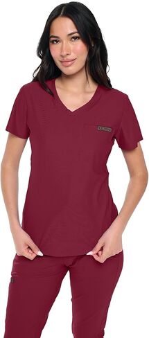 توب نسائي سكرب توب ماكس قابل للتمدد بجيب واحد للنساء in Kuwait