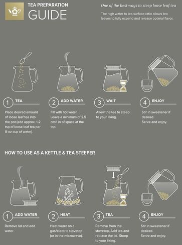 Teabloom One-Touch Tea Maker, 2-in-1 Teapot and Kettle with Stainless Steel Filter Lid for Loose Tea – Stain-free Borosilicate Glass Teapot (27 Oz) – Tea Connoisseur's Choice in Saudi Arabia
