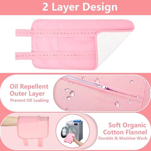 2 Pack Castor Oil Pack for Breast, Organic Castor Oil Pack Wrap for Breast, Castor Oil Nursing Pads,Soft Flannel Castor Oil Breast Pads Nursing Pads in Saudi Arabia