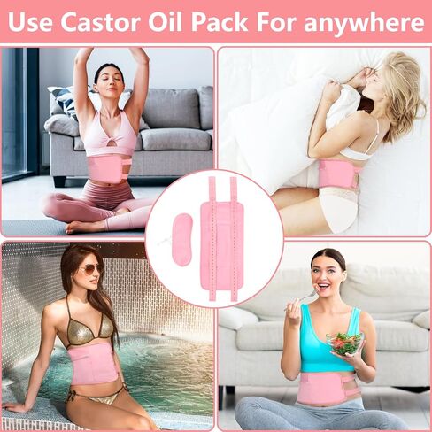 2 Pack Castor Oil Pack for Breast, Organic Castor Oil Pack Wrap for Breast, Castor Oil Nursing Pads,Soft Flannel Castor Oil Breast Pads Nursing Pads in Saudi Arabia