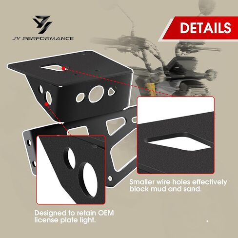 مزيل الحاجز من JY PERFORMANCE متوافق مع حامل لوحة الترخيص 2024 2023 2022 Grom MSX125 in Kuwait