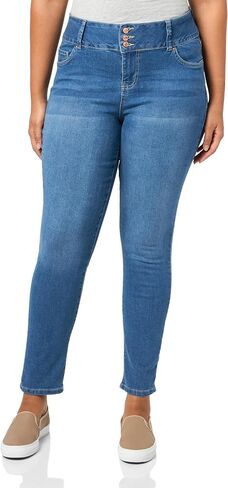 YMI Women's Plus Size Sustainable Essential Skinny Jeans in Saudi Arabia