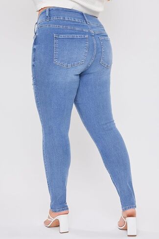 YMI Women's Plus Size Sustainable Essential Skinny Jeans in Saudi Arabia