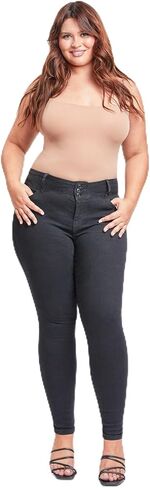 YMI Women's Plus Size Sustainable Essential Skinny Jeans in Saudi Arabia