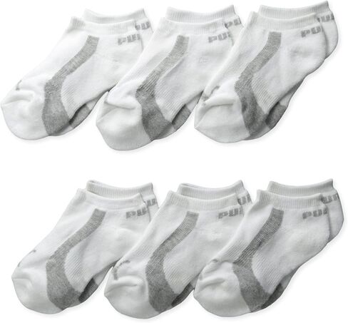 PUMA Big Boys' 6-Pack Logo Low Cut Sock in Saudi Arabia