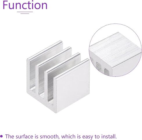 DMiotech 50 Pack 10 x 10 x 10mm Aluminum Alloy Radiator Electronic Cooler Radiator for MOS and IC Chip in Saudi Arabia