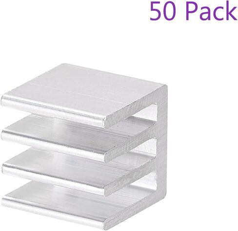 DMiotech 50 Pack 10 x 10 x 10mm Aluminum Alloy Radiator Electronic Cooler Radiator for MOS and IC Chip in Saudi Arabia