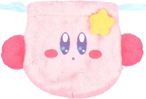 Pink Cosmetics Bag Drawstring Travel Purse Makeup Plush Kawaii Bag Cosmetic Storage Bags Organizer (Style A) in Saudi Arabia