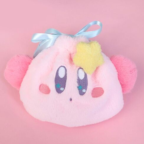 Pink Cosmetics Bag Drawstring Travel Purse Makeup Plush Kawaii Bag Cosmetic Storage Bags Organizer (Style A) in Saudi Arabia
