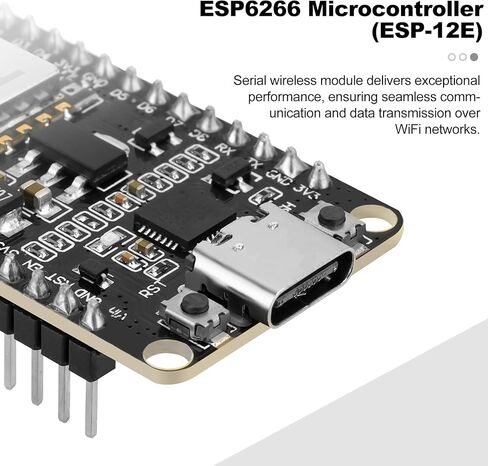 3 قطع ESP8266 NodeMCU CP2102 ESP-12E لوحة تطوير، واجهة USB C نوع C، IOT WiFi لوحة تطوير وحدة لاسلكية تسلسلية متوافقة مع Arduino IDE/Micropythonz in Kuwait