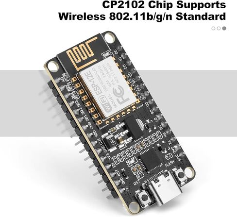 3 قطع ESP8266 NodeMCU CP2102 ESP-12E لوحة تطوير، واجهة USB C نوع C، IOT WiFi لوحة تطوير وحدة لاسلكية تسلسلية متوافقة مع Arduino IDE/Micropythonz in Kuwait