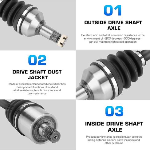 Rear Left or Right CV Axle Shaft for Arctic Cat Wildcat Sport 700/Sport 700 XT 2015 2016 2017 2018 2019, Replace for 2502-152, 2502-355, 1 Rear Axle in Saudi Arabia