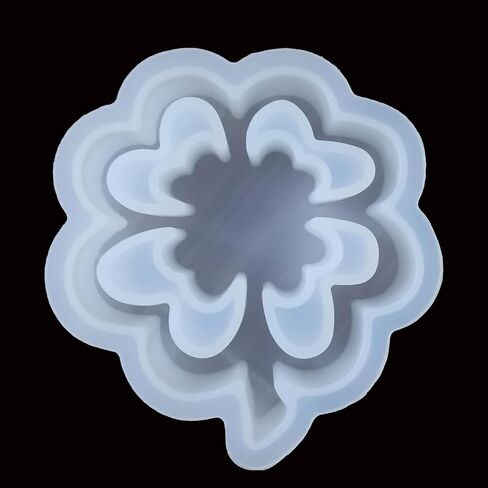 Flower with Four Leaf Car Freshies Silicone Mold- Air Freshie Mold - Aroma Bead Freshener Mold -Epoxy Resin - Candle Soap Mould【Upgraded Thickened Material】 in Saudi Arabia