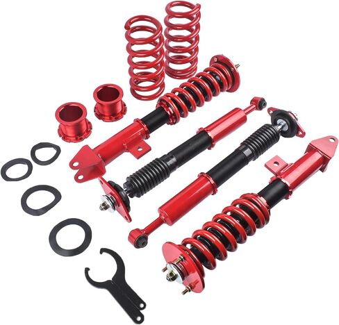 Red Coilover Suspensions Shock Struts Kits Replacement for Dodge Challenger 2008-2010, for Dodge Charger 2006-2010, for Chrysler 300C 2005-2010 in Saudi Arabia