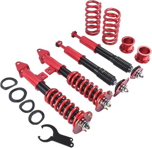 Red Coilover Suspensions Shock Struts Kits Replacement for Dodge Challenger 2008-2010, for Dodge Charger 2006-2010, for Chrysler 300C 2005-2010 in Saudi Arabia