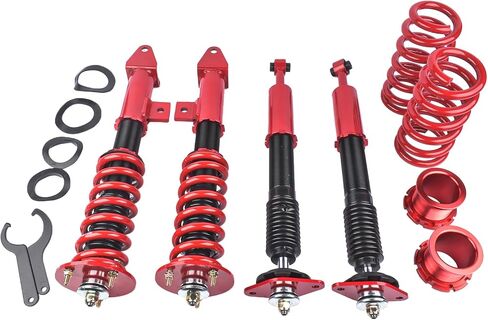 Red Coilover Suspensions Shock Struts Kits Replacement for Dodge Challenger 2008-2010, for Dodge Charger 2006-2010, for Chrysler 300C 2005-2010 in Saudi Arabia