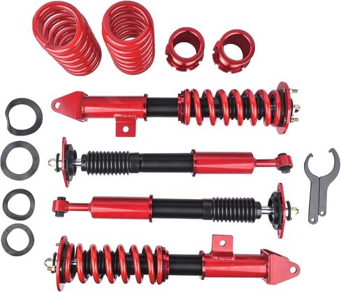 Red Coilover Suspensions Shock Struts Kits Replacement for Dodge Challenger 2008-2010, for Dodge Charger 2006-2010, for Chrysler 300C 2005-2010 in Saudi Arabia