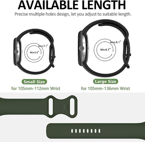 Compatible for Google Pixel Watch 2 2023 Band, Pixel Watch Soft Silicone Wristband Waterproof Sport Strap Band for Google Pixel Watch 2 2023 / Pixel Watch 2022 in Saudi Arabia