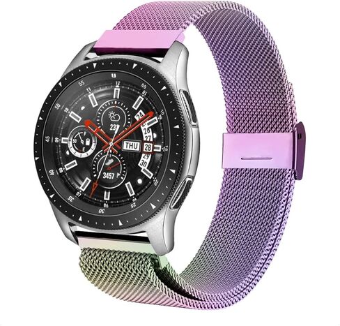 22mm Stainless Steel Magnetic Mesh Compatible for Samsung Galaxy Watch 46mm/Gear S3 Classic/Frontier/Huawei Watch 2Classic/GT/GT 2/ Quick Release Replacement Sports Straps in Saudi Arabia