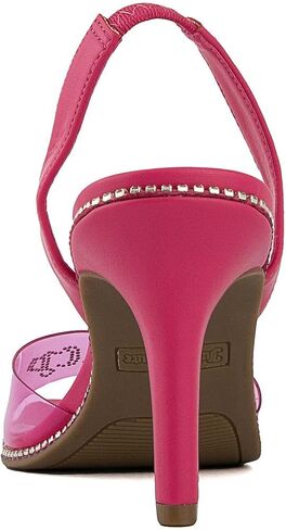 Juicy Couture Women's High Heels - Slingback Dress Sandals Featuring Lucite Strap and Dazzling Rhinestone Logo Embellishments in Saudi Arabia