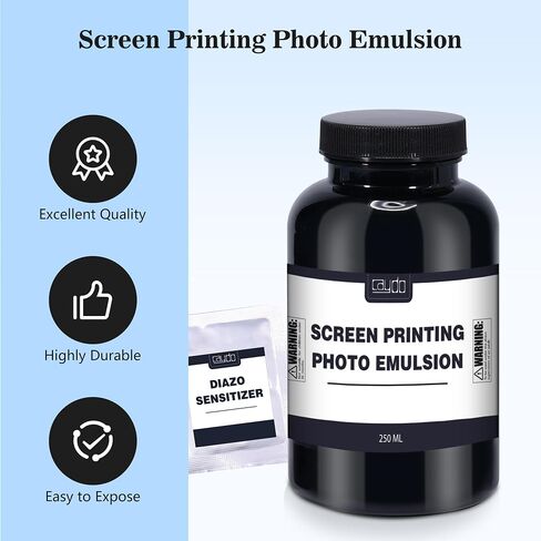 Caydo Screen Printing Emulsion Kit - Screen Printing Photo Emulsion (8.5 oz), Screen Printing Supplies in Saudi Arabia
