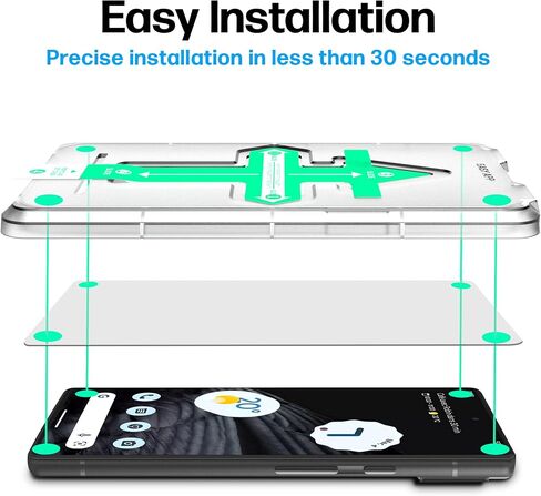 Power Theory Screen Protector for Google Pixel 7 [2 Pack] with Easy Install Kit [Premium Tempered Glass for Pixel7] in Saudi Arabia