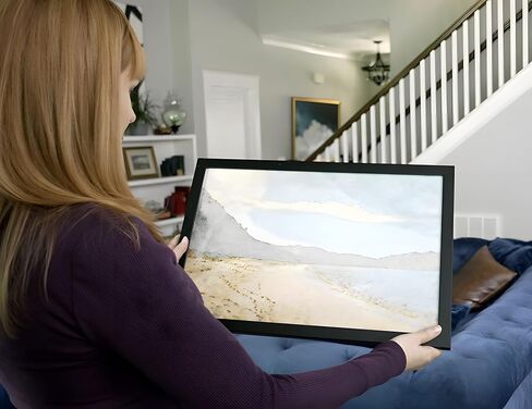 إطار صورة من الخشب الصلب الأسود مقاس 3x4 من Poster Palooza - أكريليك للأشعة فوق البنفسجية، ودعامة من الإسفنج وأدوات تعليق متضمنة - إطار مقاس 3x4 بوصة in Kuwait