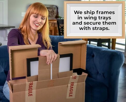 إطار صورة من الخشب الصلب الأسود مقاس 3x4 من Poster Palooza - أكريليك للأشعة فوق البنفسجية، ودعامة من الإسفنج وأدوات تعليق متضمنة - إطار مقاس 3x4 بوصة in Kuwait