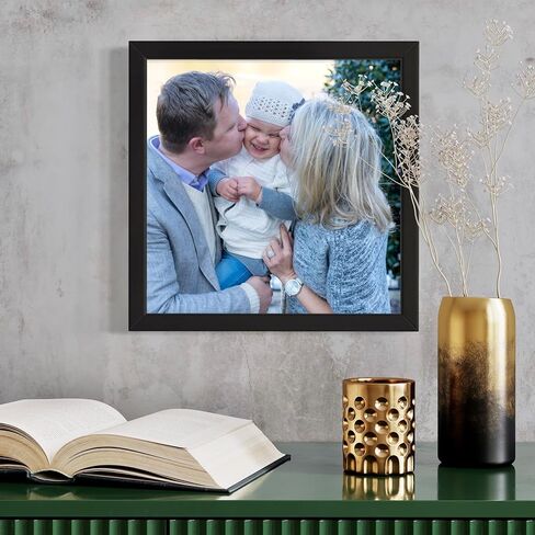 إطار صورة من الخشب الصلب الأسود مقاس 3x4 من Poster Palooza - أكريليك للأشعة فوق البنفسجية، ودعامة من الإسفنج وأدوات تعليق متضمنة - إطار مقاس 3x4 بوصة in Kuwait