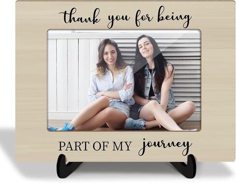 إطار صورة خشبي مع حامل هدية شكر للنساء والرجال والأم وزملاء العمل والمعلمين، شكرًا لكونك جزءًا من ديكور مكتب My Story إطار الصورة على سطح الطاولة مقاس 4×6 بوصة أفقيًا -14 in Kuwait
