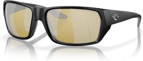 Costa Del Mar Tailfin Sunglasses, Matte Black/Sunrise Silver Mirrored 580G, 57 mm in Kuwait